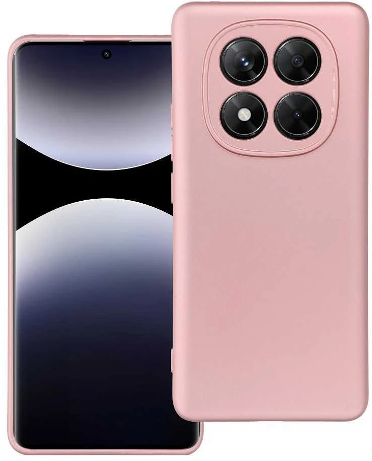 Oem METALLIC Dėklas skirtas Xiaomi Redmi Note 14 Pro 5G rožinės spalvos