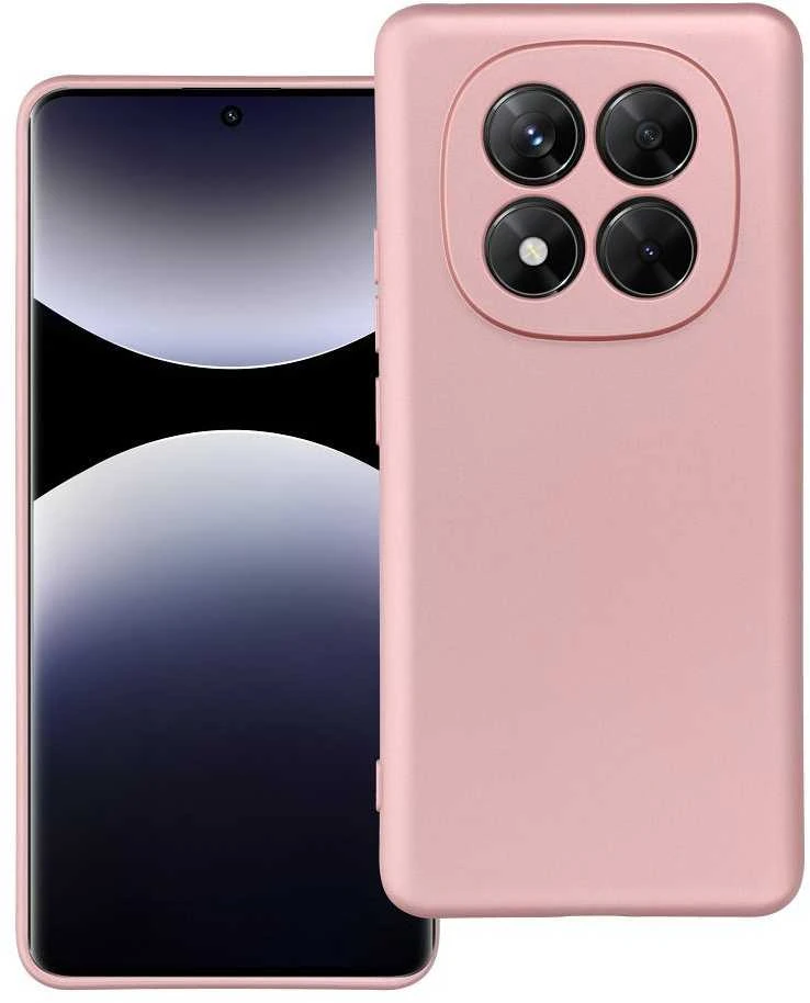 Oem METALLIC Dėklas skirtas Xiaomi Redmi Note 14 Pro Plus 5G rožinės spalvos