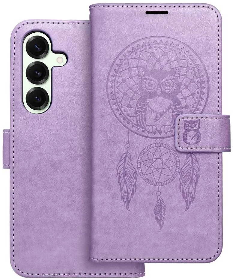 Oem MEZZO Book dėklas skirtas Samsung Galaxy S25 dreamcatcher violetinės spalvos