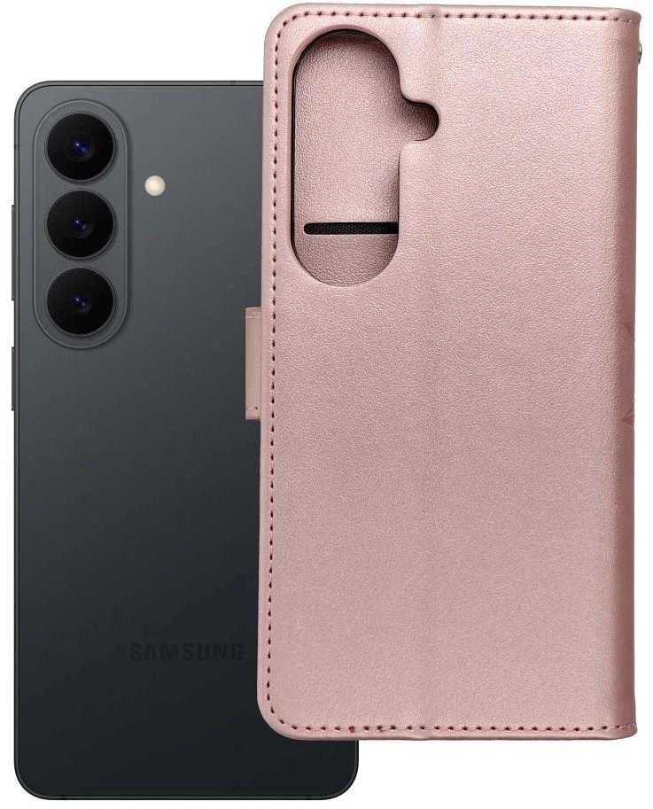 Oem Dėklas su užtrauktuku Samsung S26 Mezzo Book mandala aukso-rožinė