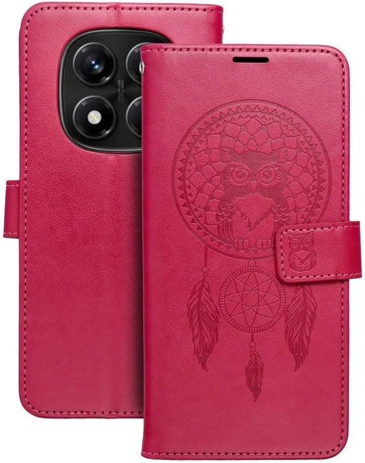 Oem MEZZO Book dėklas skirtas Xiaomi Redmi Note 14 PRO 4G dreamcatcher magenta