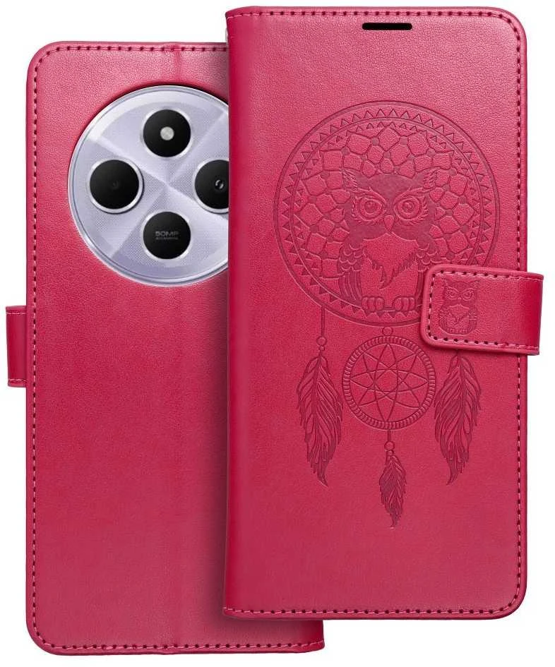 Oem MEZZO Book dėklas skirtas Xiaomi Redmi 14C dreamcatcher magenta
