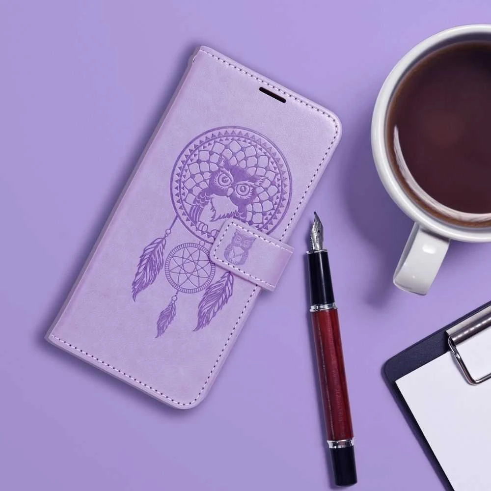 Oem Atverčiamas dėklas Xiaomi Redmi NOTE 15 PRO 5G Mezzo Book sapnų gaudyklė violetinė