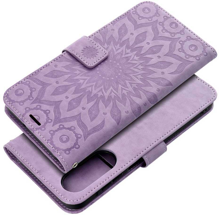 Oem Dėklas su klapką na Xiaomi Redmi NOTE 15 PRO 5G Mezzo Book mandala violetinė