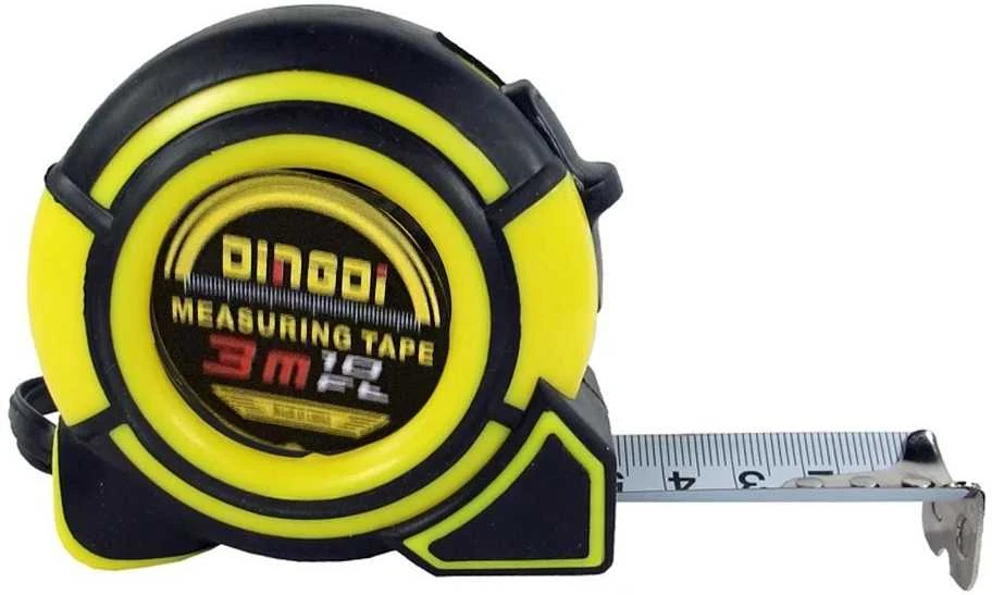 Miara Matavimo juosta 3 m x 16 mm su užraktu RC-K-1299 juoda geltona