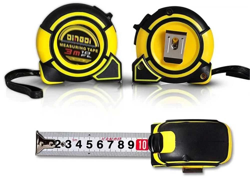 Miara Matavimo juosta 3 m x 16 mm su užraktu RC-K-1299 juoda geltona