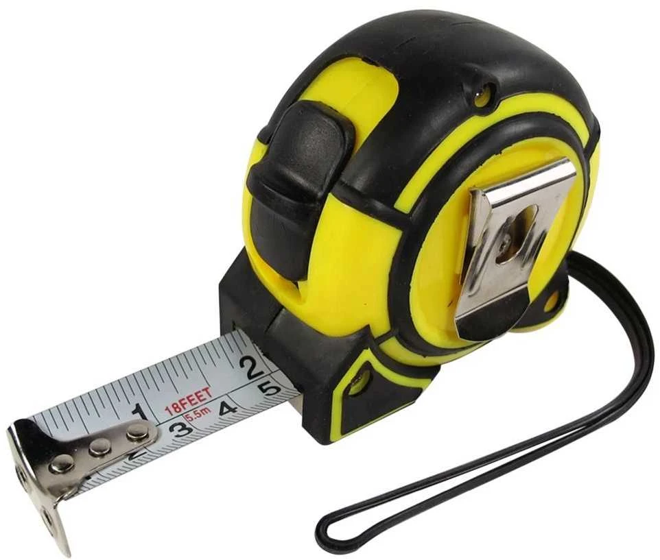 Miara Matavimo juosta 3 m x 16 mm su užraktu RC-K-1299 juoda geltona