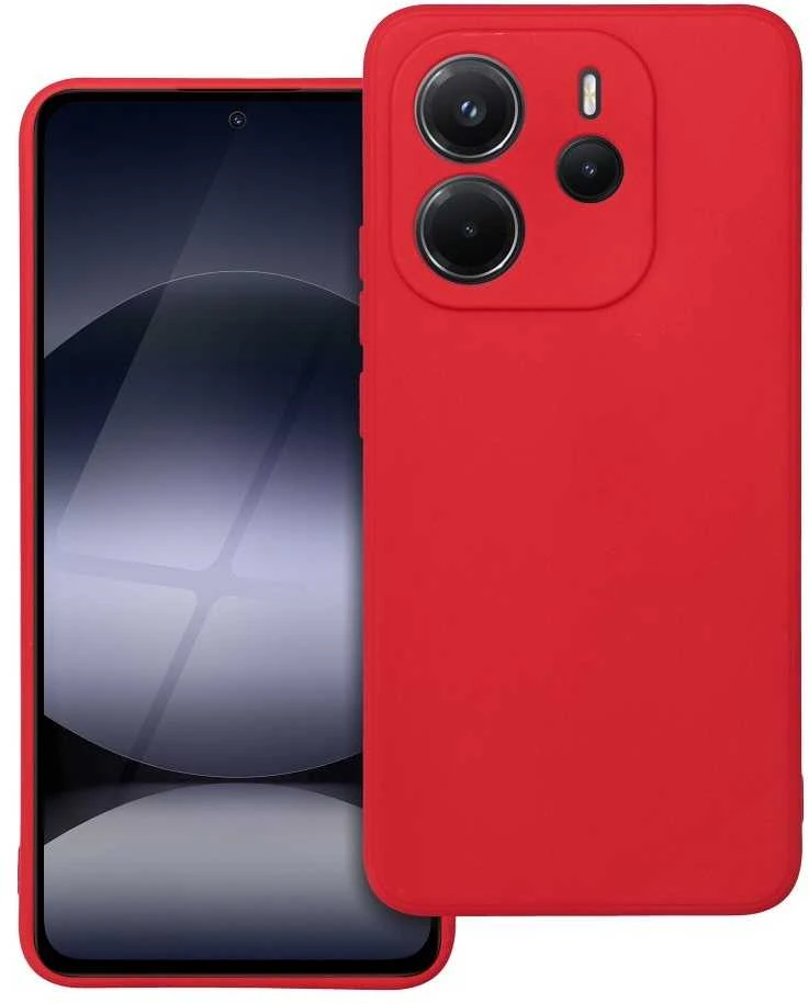 Greengo Oem SOFT dėklas skirtas Xiaomi Redmi Note 14 4G (GLOBAL - 164,84mm x 78,15mm x 8,16mm) red