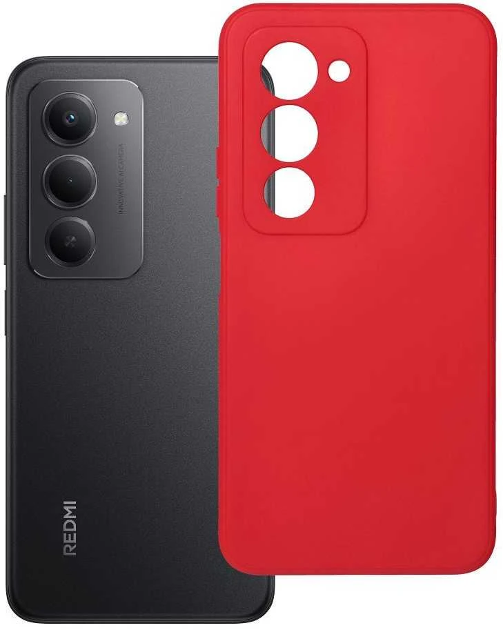 Oem MINKŠTAS dėklas XIAOMI Redmi 15 4G / 15 5G (171,1 mm) raudonas