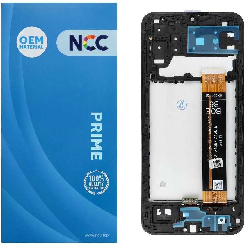 NCC LCD ekranas, skirtas SAMSUNG A13 4G A135F/U/M A137F OEM su rėmeliu
