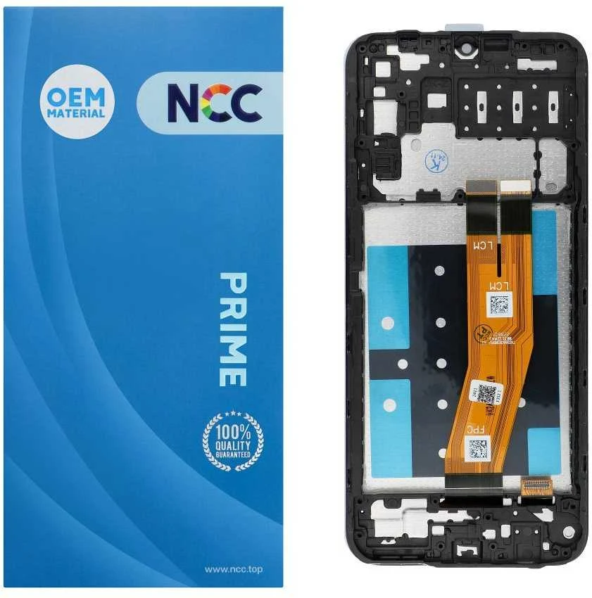 NCC LCD ekranas, skirtas SAMSUNG A14 4G A145B/P/R OEM su rėmeliu