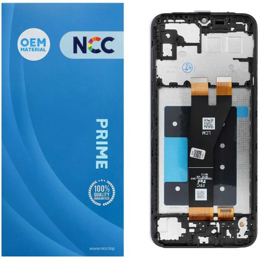 NCC LCD ekranas, skirtas SAMSUNG A14 5G A146 P/U OEM su rėmeliu