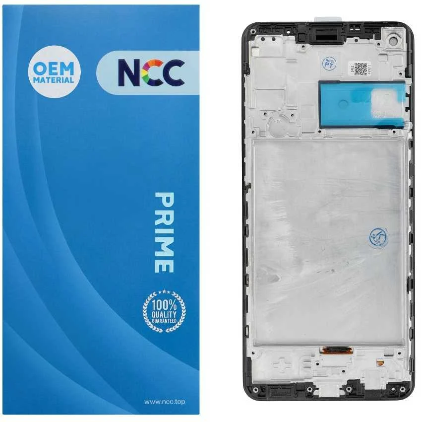 NCC LCD ekranas, skirtas SAMSUNG A21S A217 F/M OEM su rėmeliu