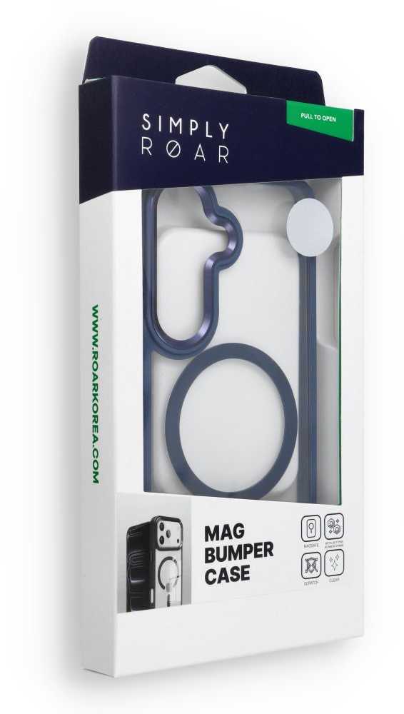 Dėklas ROAR futerał MAG BUMPER kompatybilny su MagSafe do SAMSUNG S26 Plus mėlyna