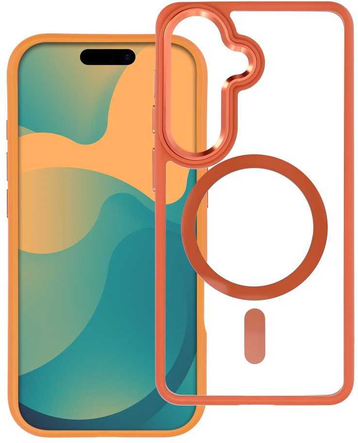 Dėklas ROAR futerał MAG BUMPER kompatybilny su MagSafe do SAMSUNG S26 oranžinė