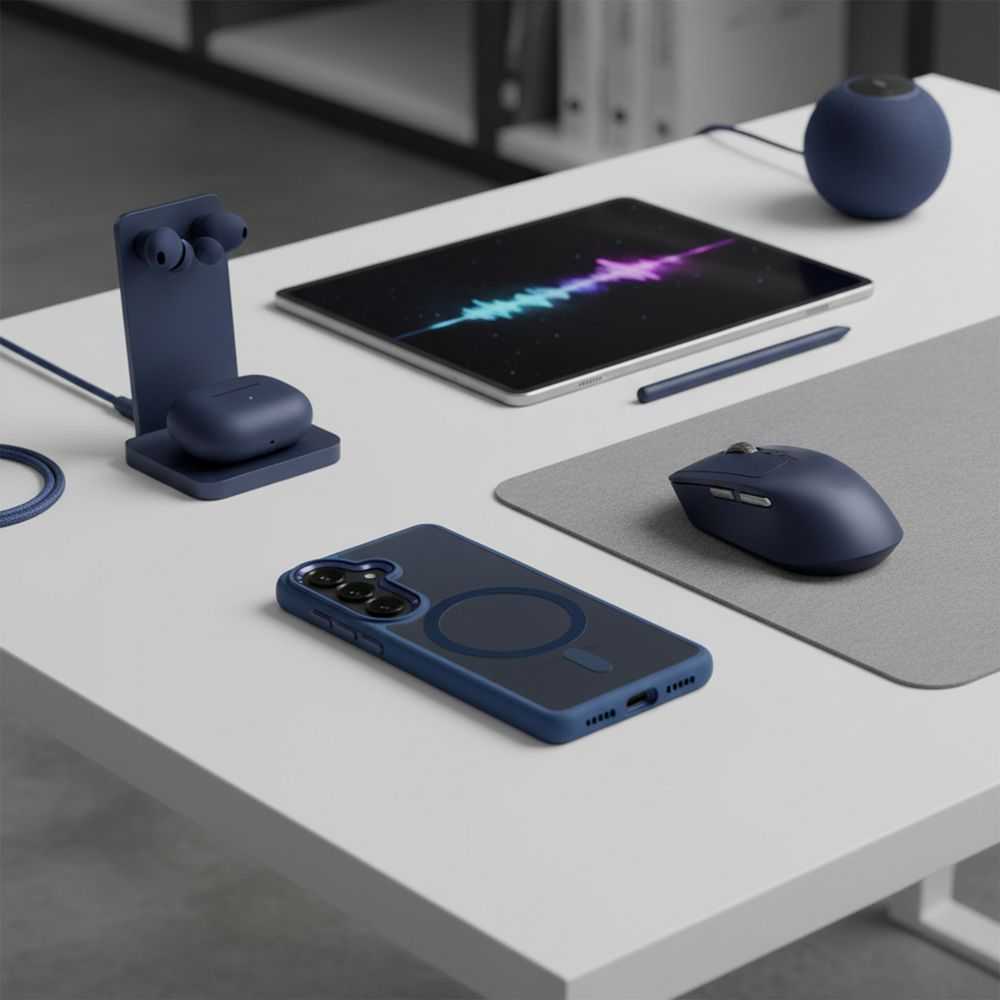 Dėklas ROAR futerał MAG BUMPER kompatybilny su MagSafe do SAMSUNG A37 tamsiai mėlyna
