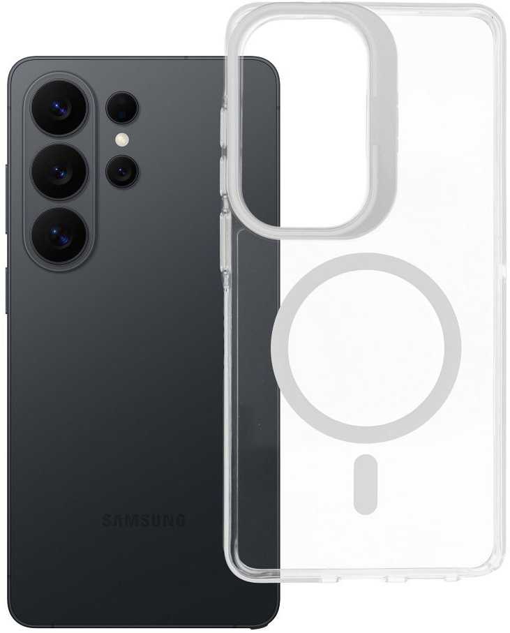Oem Dėklas na Samsung S26 ULTRA Lens Mag Cover zgodne su MagSafe balta