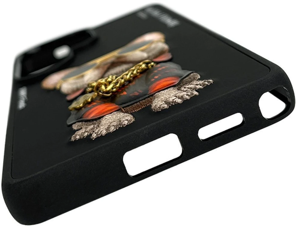 Dėklas Nimmy Glasses Cool Dog for Samsung Galaxy S26 Ultra juodas