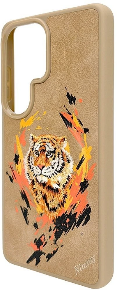 Nimmy „Tiger MagSafe“ dėklas, skirtas „Samsung Galaxy S26 Ultra“, šviesiai rudas
