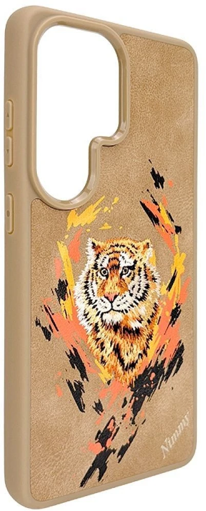 Nimmy „Tiger MagSafe“ dėklas, skirtas „Samsung Galaxy S26 Ultra“, šviesiai rudas