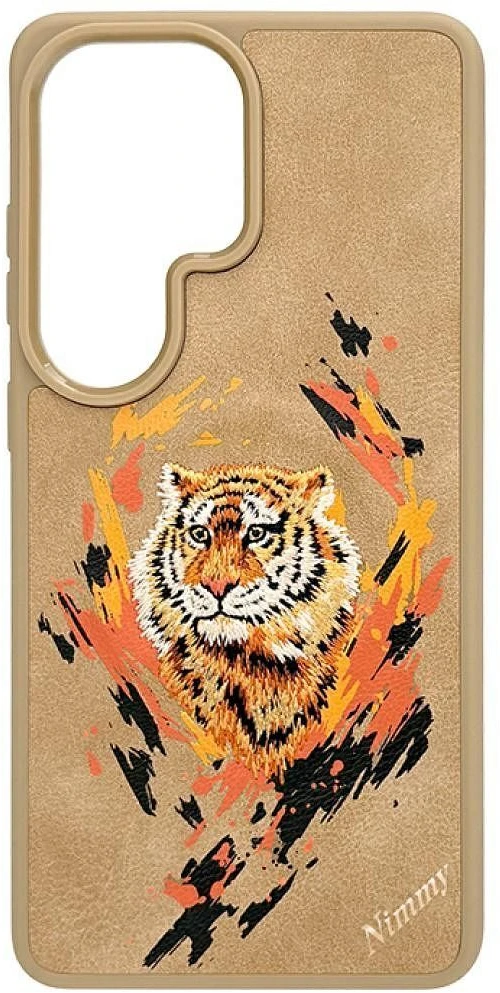 Nimmy „Tiger MagSafe“ dėklas, skirtas „Samsung Galaxy S26 Ultra“, šviesiai rudas