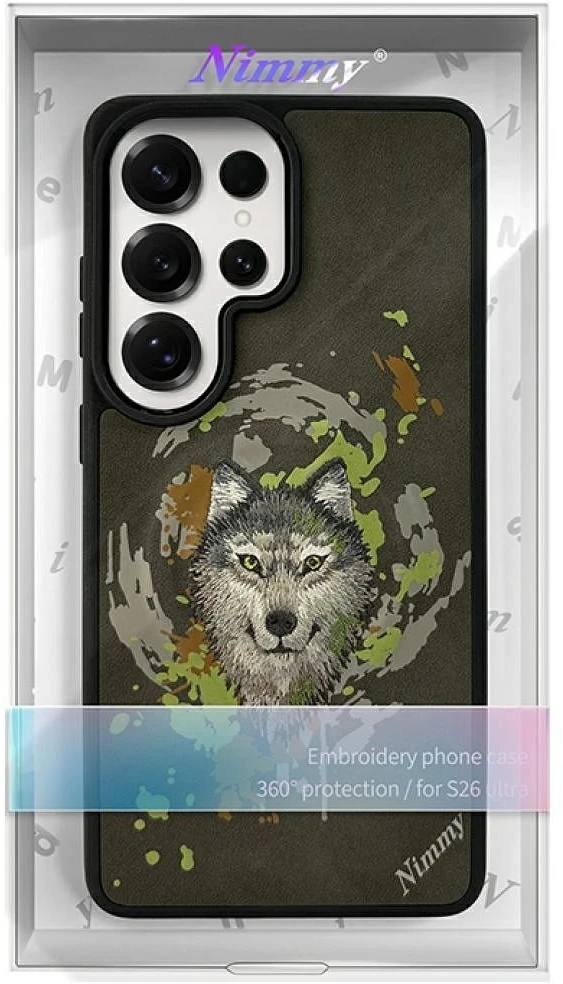 Nimmy „Wilk MagSafe“ dėklas, skirtas „Samsung Galaxy S26 Ultra“, tamsiai pilkas