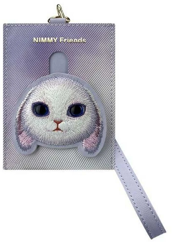 Dėklas Nimmy card wallet violetinės spalvos Big Eyed Pet 2.0 Rabbit