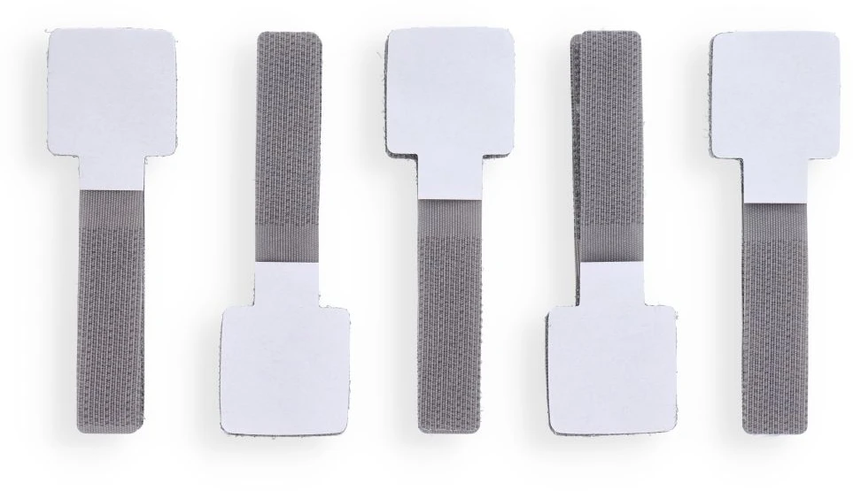 BlueStar Blue Star PJ-COZ413 lipnus kabelių raištis su Velcro – pilka (10 vnt.)