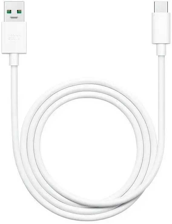 OPPO originalus USB A į C tipo 3A DL129 kabelis 1 m baltas urmu