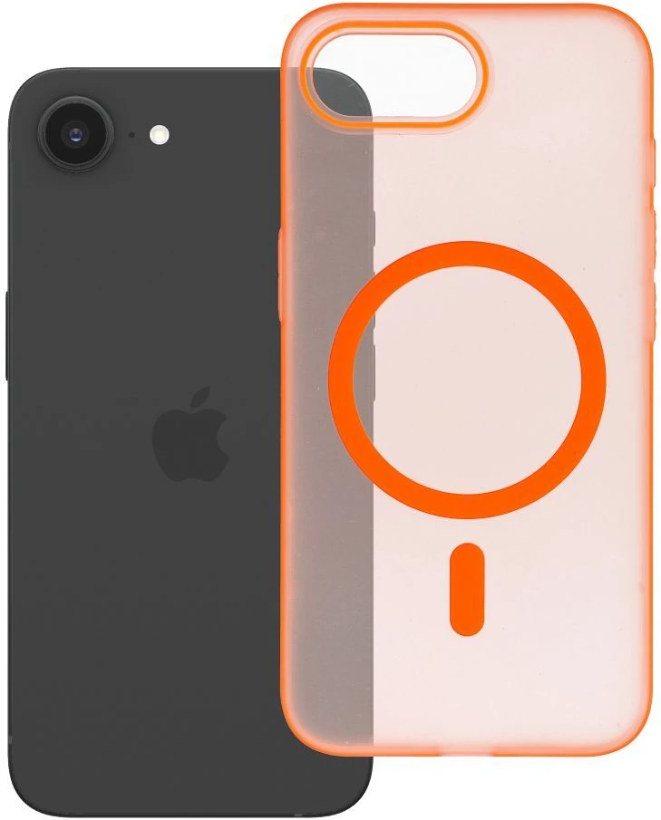 Dėklas Oem Case for iPhone 16e (SE4 2025) / 17e Go Oranžinis compatible with MagSafe oranžinis