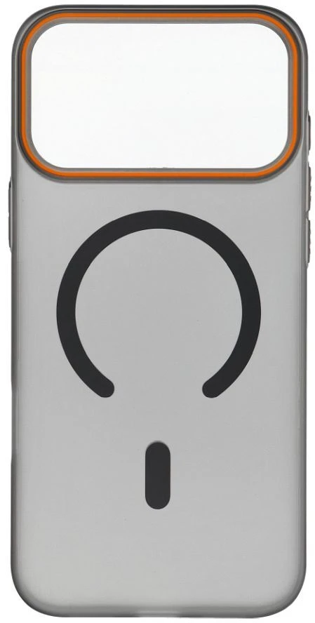 Dėklas Oem Case for iPhone 17 Pro Max / 18 Pro Max Go Oranžinis compatible with MagSafe juodas