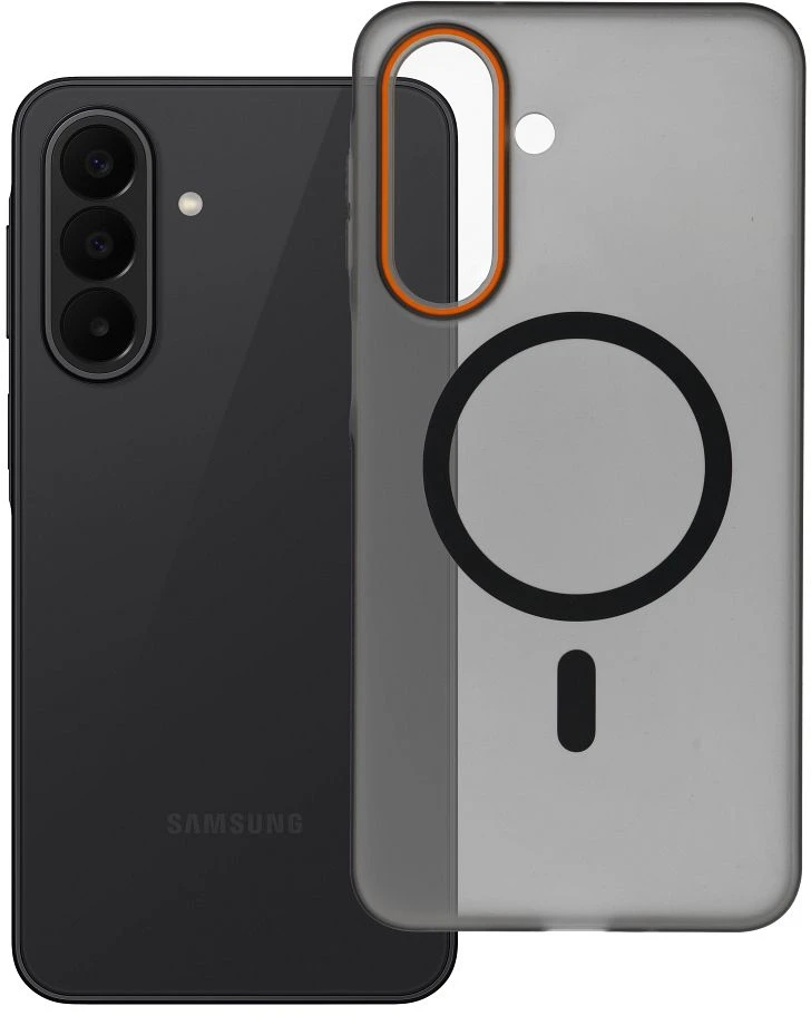 Oem Oranžinis Dėklas na Samsung A27 Go Oranžinis zgodne su MagSafe juoda