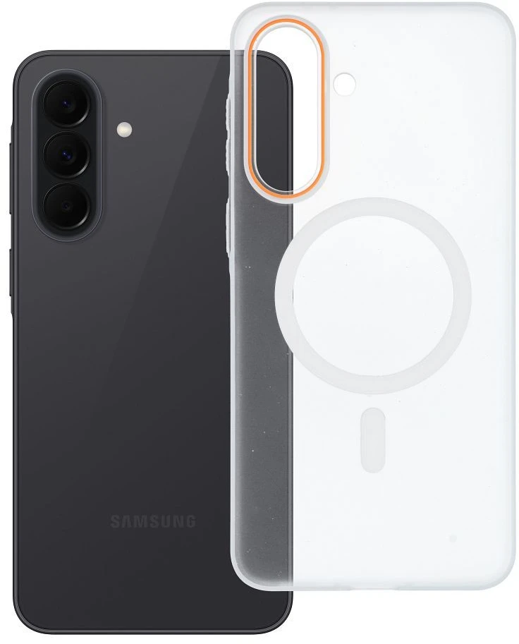 Oem Oranžinis Dėklas na Samsung A37 Go Oranžinis zgodne su MagSafe transparentne