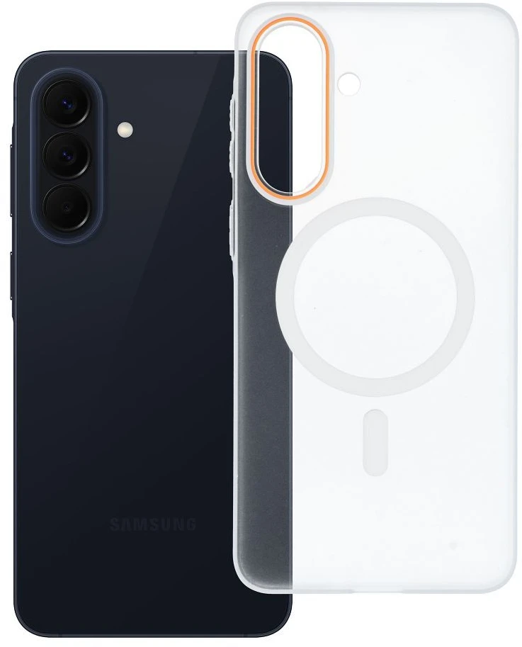 Oem Oranžinis Dėklas na Samsung A57 Go Oranžinis zgodne su MagSafe transparentne