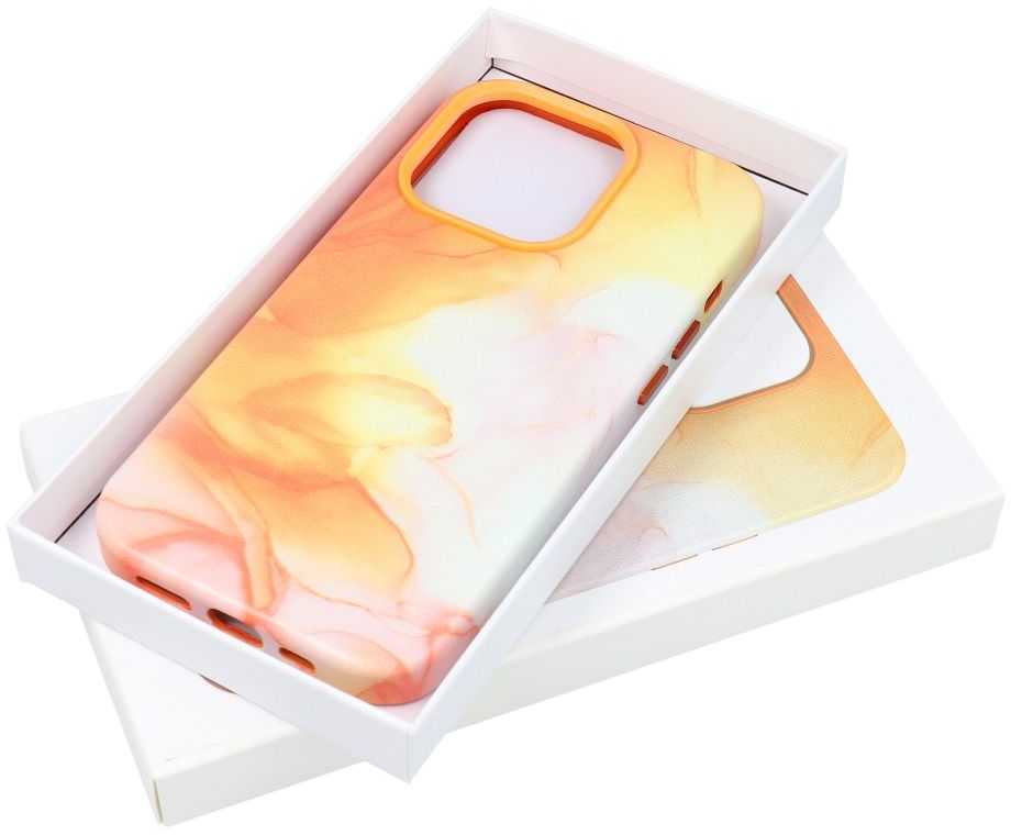 Oem LEATHER MAG COVER dėklas, skirtas IPHONE 11 Pro, oranžinis, splash