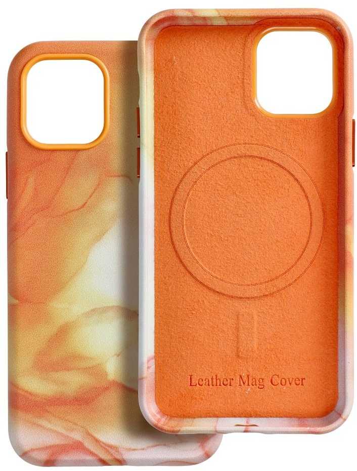 Oem LEATHER MAG COVER dėklas, skirtas IPHONE 11 Pro, oranžinis, splash