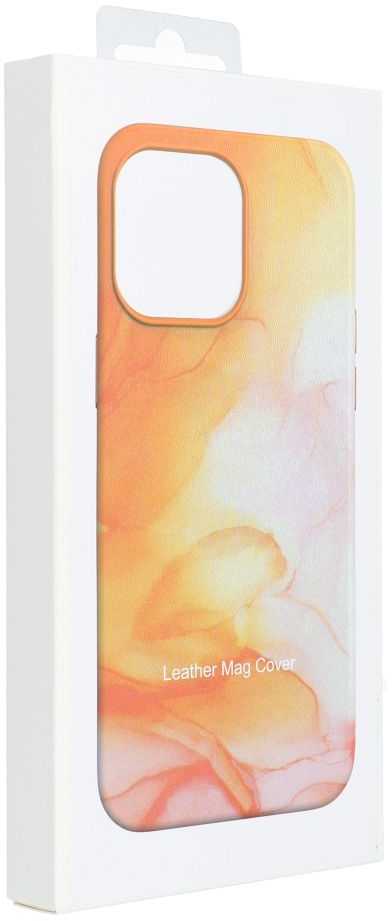 Oem LEATHER MAG COVER dėklas, skirtas IPHONE 11 Pro, oranžinis, splash