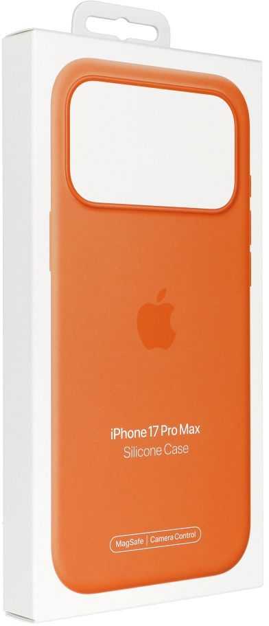 Apple iPhone 17 Pro Max Silicone Case with MagSafe – Orange - MGFL4ZM/A