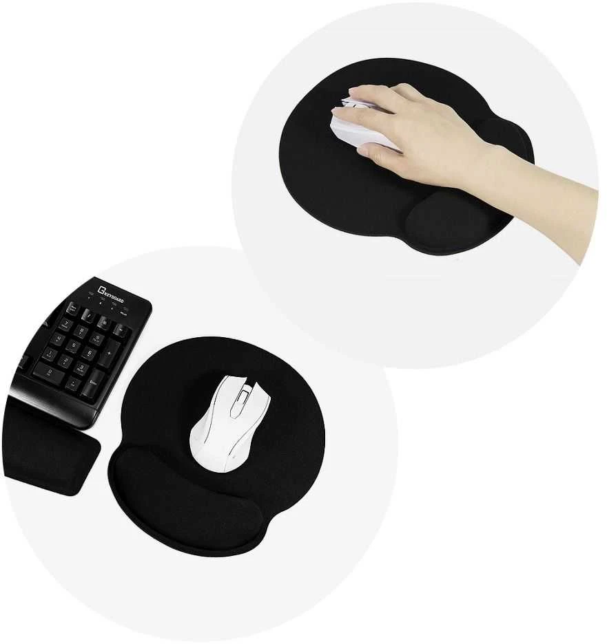 Kilimėlis Oem Ergonomic pelės kilimėlio riešo atrama 250 x 230 x 25 mm juodas