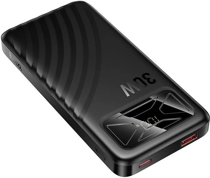 Nešiojamas įkroviklis 10000 mAh QC PD 30W 3A Hoco Q42 juodas