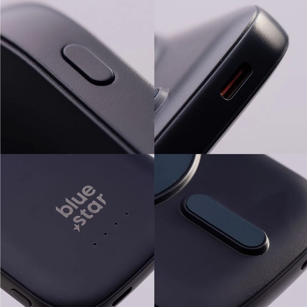 BlueStar Powerbank compatible with MagSafe Blue Star Slim DG-P8 15W 5000 mAh navy mėlynas