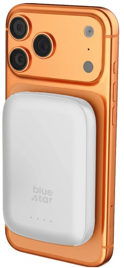 BlueStar Powerbank compatible with MagSafe Blue Star Slim DG-P8 15W 5000 mAh balta