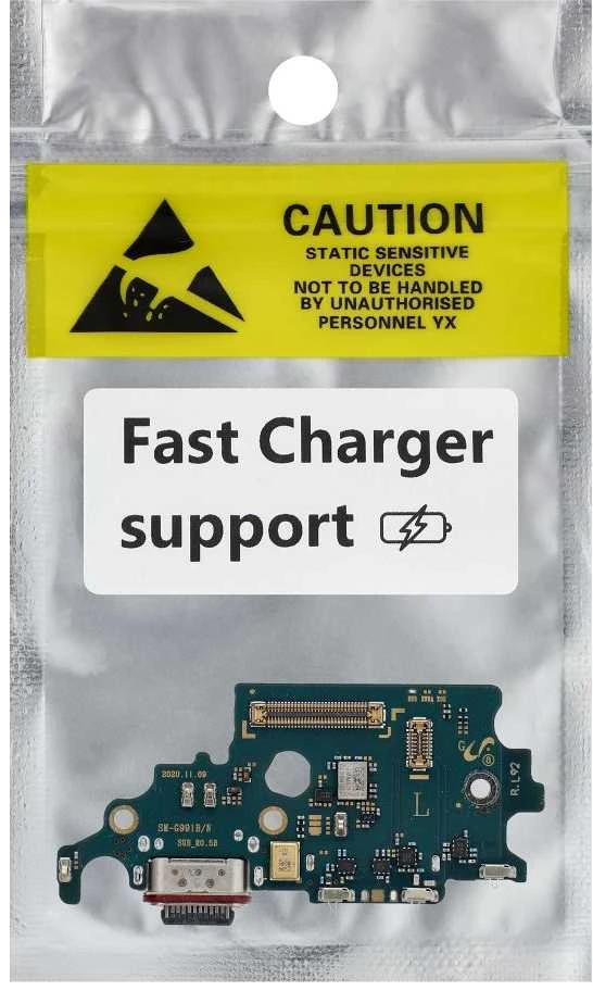 OEM įkrovimo plokštė, skirta SAMSUNG S21 5G G991B/N/F (greitasis įkroviklis)
