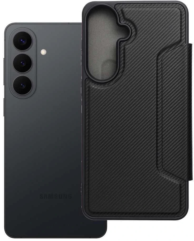 Oem Dėklas su klapką na Samsung S26 PLUS Razor Book juoda