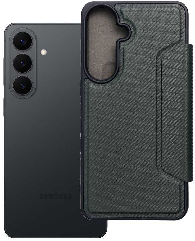 Oem Samsung S26 PLUS Razor Book atverčiamas dėklas, tamsiai žalias