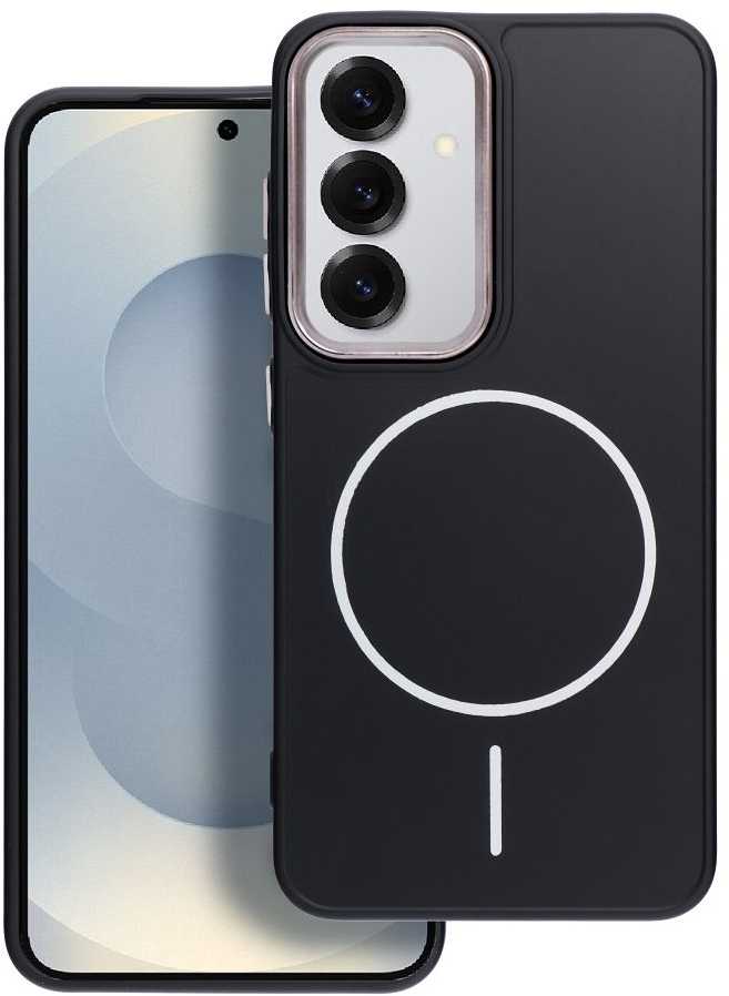 Oem FRAME MAG COVER dėklas suderinamas su MagSafe skirtas Samsung Galaxy A52 5G / A52 LTE ( 4G ) / A52s 5G juodos spalvos