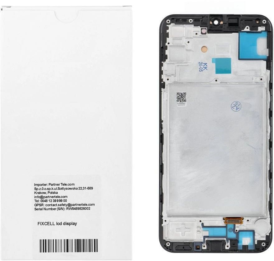Oem REWA LCD ekranas SAMSUNG A15 OLED juodas su rėmeliu