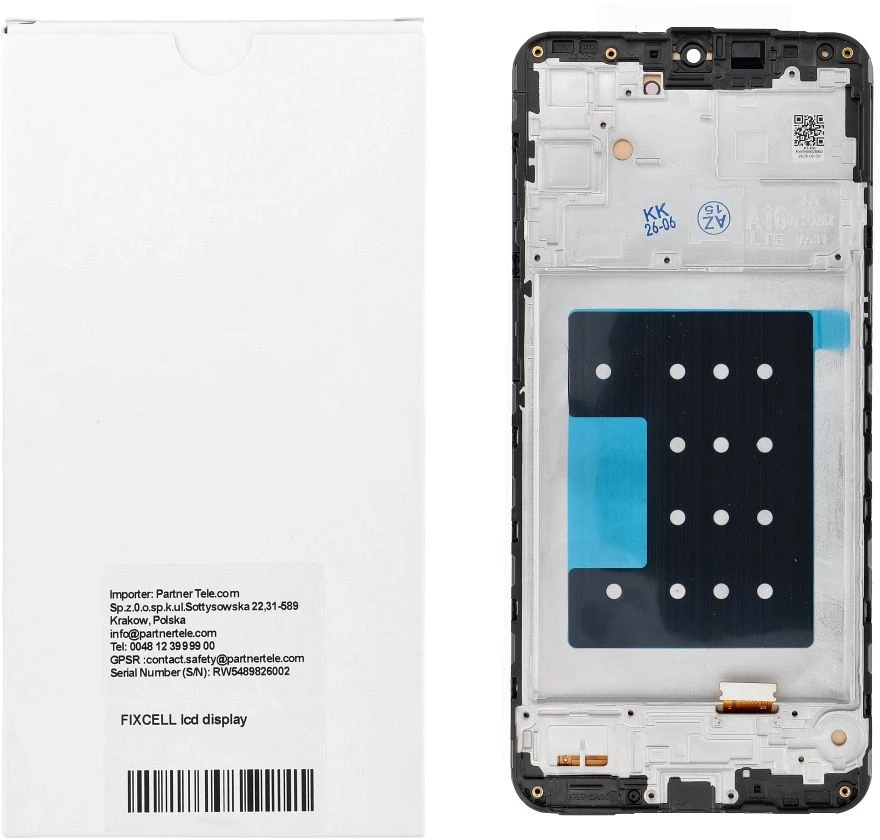 Oem REWA LCD ekranas SAMSUNG A16 4G OLED juodas su rėmeliu