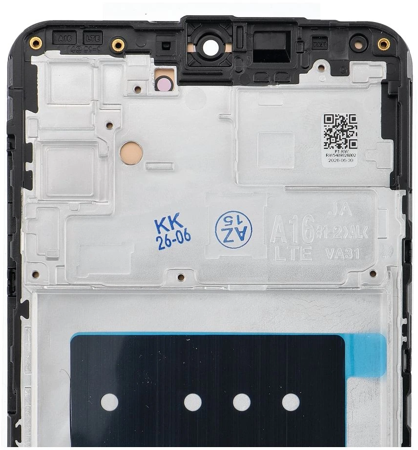 Oem REWA LCD ekranas SAMSUNG A16 4G OLED juodas su rėmeliu