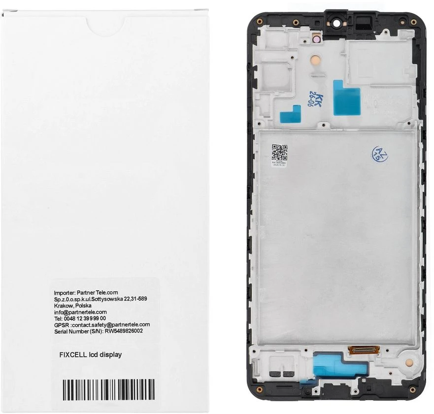 Oem REWA LCD ekranas SAMSUNG A16 5G OLED juodas su rėmeliu